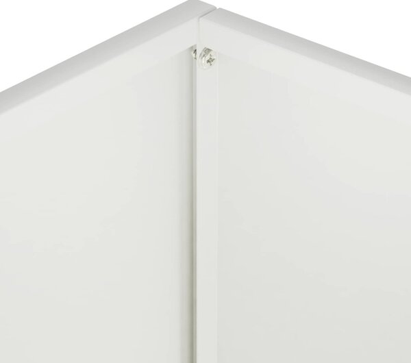 Kerti cserép 2 db Fehér 40 x 30 x 40 cm Hidegen hengerelt acél