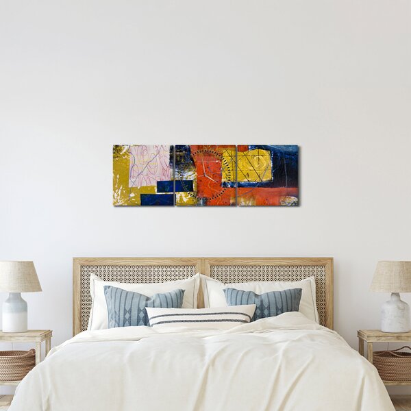 Kép - Absztrakció (órával) (90x30 cm)