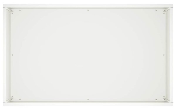 Kerti cserép 2 db Fehér 50 x 30 x 40 cm Hidegen hengerelt acél