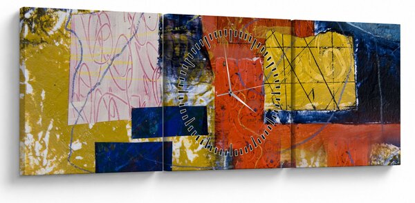 Kép - Absztrakció (órával) (90x30 cm)