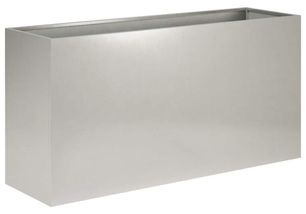 Kerti cserép Ezüst 100 x 30 x 40 cm Rozsdamentes Acél