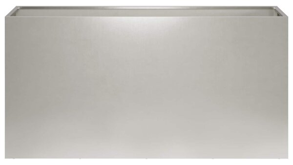 Kerti cserép Ezüst 100 x 30 x 40 cm Rozsdamentes Acél