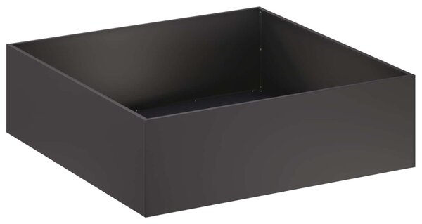 Kerti cserép 2 db Fekete 100 x 100 x 30 cm