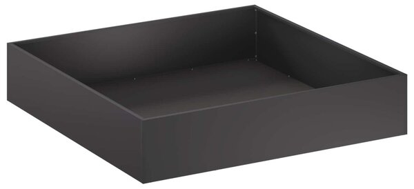 Kerti cserép Fekete 100 x 100 x 20 cm Hidegen hengerelt acél