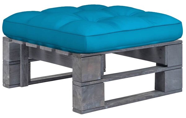 Szürke impregnált fenyőfa kerti raklapzsámoly