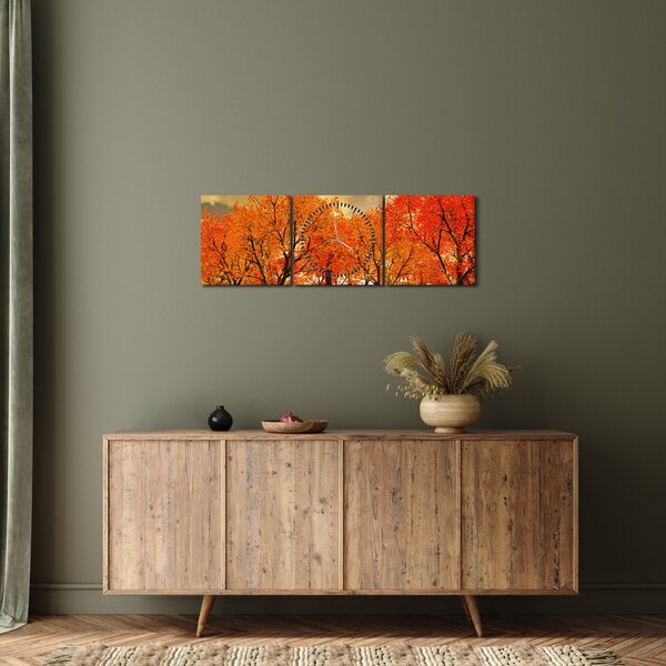 Kép - Ősz (órával) (90x30 cm)