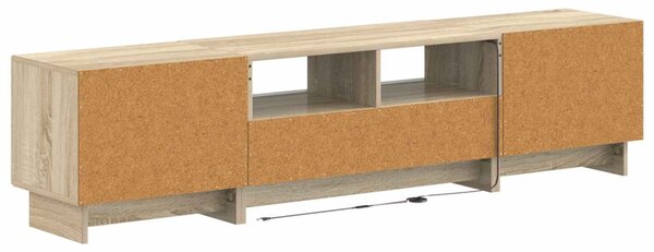 5 darabos LED TV szekrény Sonoma Tölgy Szerelt Fa