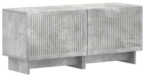 5 darabos LED TV szekrény Betonszürke Szerelt Fa