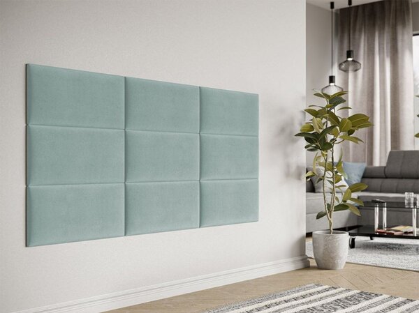 PAG kárpitozott fali panel 60x30 - türkiz