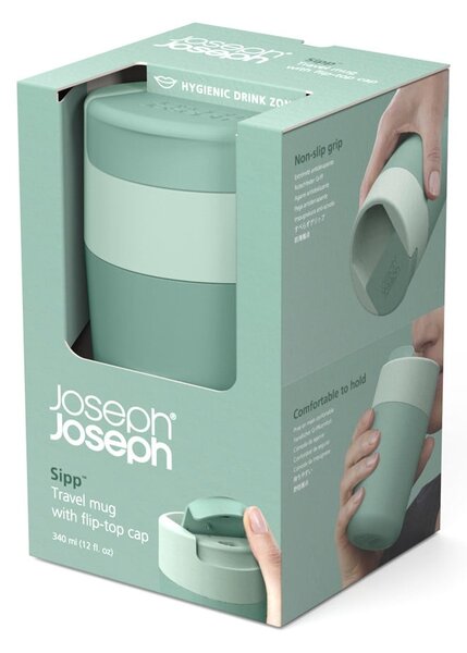 Mentazöld utazóbögre 340 ml Sipp – Joseph Joseph