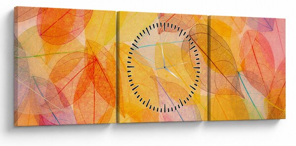 Kép - Háttér az őszi levelekből (órával) (90x30 cm)