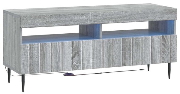 5 darabos LED TV szekrény Szürke Sonoma Szerelt Fa