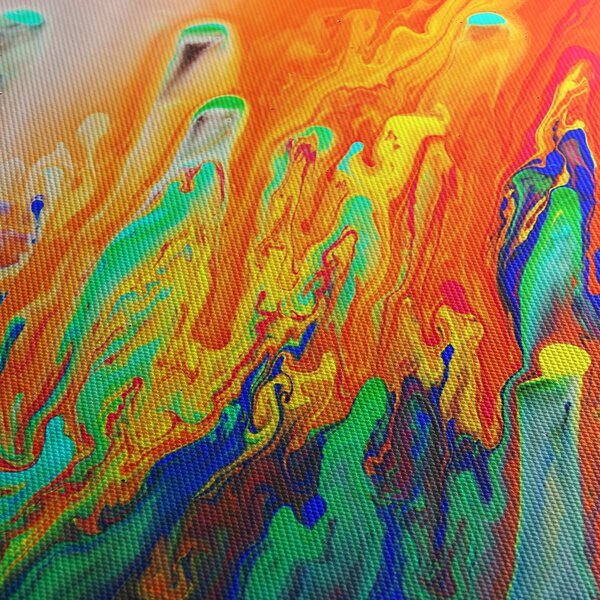 Kép - Színes absztrakció (90x60 cm)