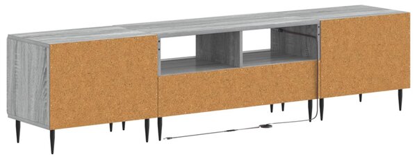 5 darabos LED TV szekrény Szürke Sonoma Szerelt Fa