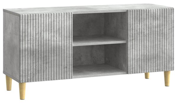 TV szekrény 102 x 34,5 x 50 cm Betonszürke Szerelt Fa