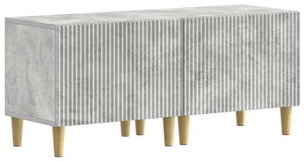 5 darabos LED TV szekrény Betonszürke Szerelt Fa