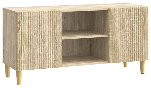 TV szekrény 102 x 34,5 x 50 cm Sonoma Tölgy Szerelt Fa