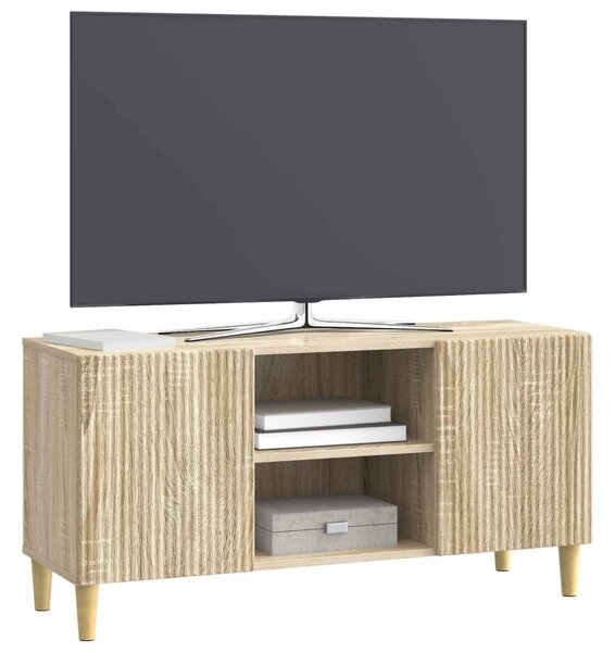 TV szekrény 102 x 34,5 x 50 cm Sonoma Tölgy Szerelt Fa