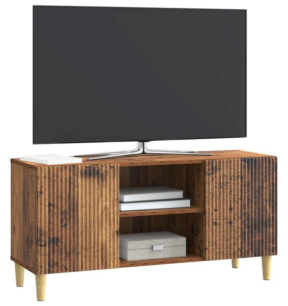 TV szekrény 102 x 34,5 x 50 cm Antik Fa Szerelt Fa