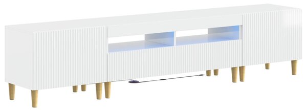 3 darabos LED TV szekrény ARNHEM 3 db Magasfényű Fehér