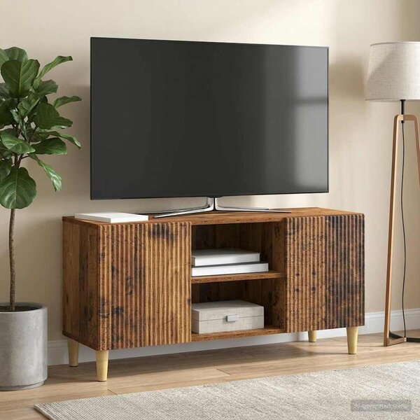 TV szekrény 102 x 34,5 x 50 cm Antik Fa Szerelt Fa