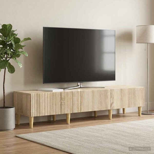 TV szekrény fiókkal Sonoma Tölgy 147 x 34,5 x 30 cm Szerelt Fa