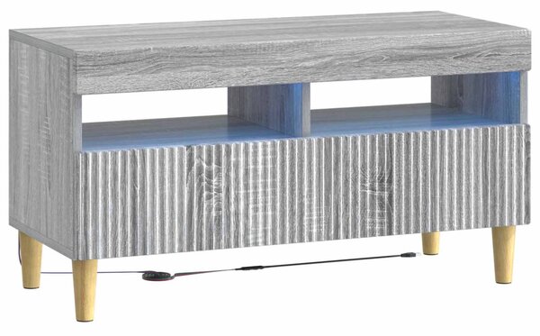 5 darabos LED TV szekrény Szürke Sonoma Szerelt Fa