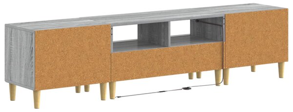 5 darabos LED TV szekrény Szürke Sonoma Szerelt Fa