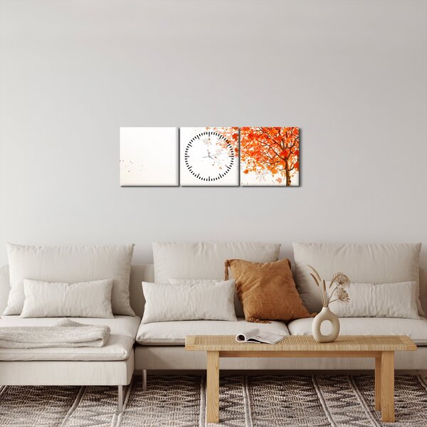Kép - Fa a szélben (órával) (90x30 cm)