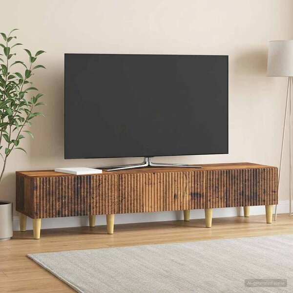 TV szekrény fiókkal Antik Fa 147 x 34,5 x 30 cm Szerelt Fa