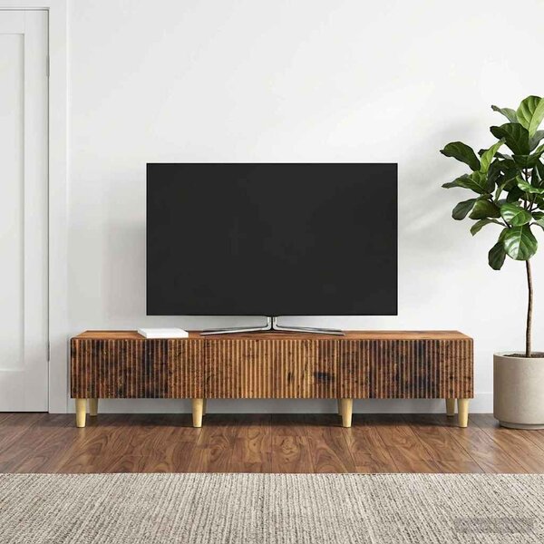 TV szekrény fiókkal Antik Fa 147 x 34,5 x 30 cm Szerelt Fa