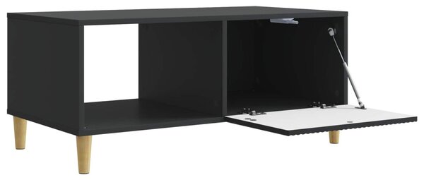Dohányzóasztal Fekete 90 x 50 x 40 cm Szerelt Fa