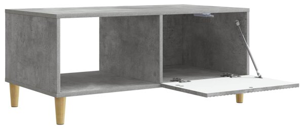 Dohányzóasztal Betonszürke 90 x 50 x 40 cm Szerelt Fa