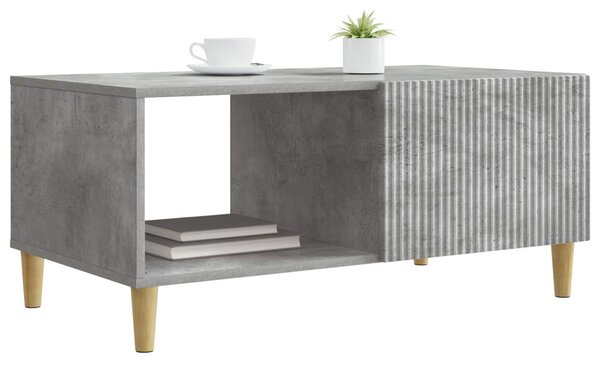 Dohányzóasztal Betonszürke 90 x 50 x 40 cm Szerelt Fa
