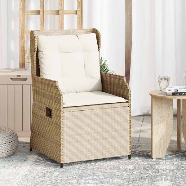 Kerti pad 2 db Bézs polirattan
