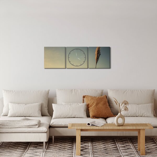 A fű képe (órával) (90x30 cm)