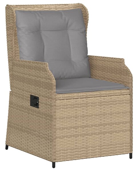 5 részes bézs polyrattan kerti ülőgarnitúra párnákkal