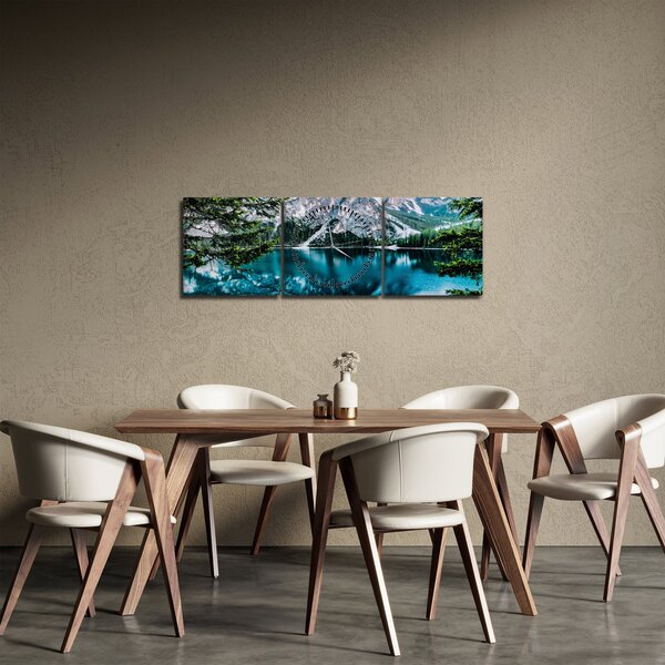 Egy kép az Alpokban (órával) (90x30 cm)