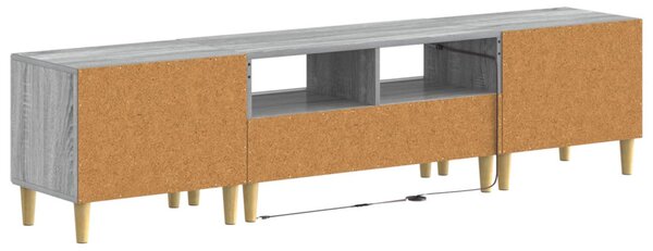5 darabos LED TV szekrény Szürke Sonoma Szerelt Fa