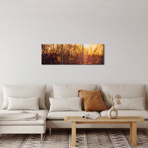 A mező képe naplementekor (órával) (90x30 cm)