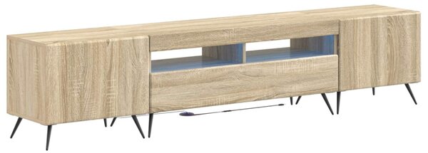 5 darabos LED TV szekrény Sonoma Tölgy Szerelt Fa