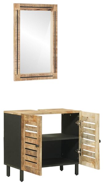 Fürdőszobai Szekrény Szett 2 db Természetes 62 x 33 x 58 cm