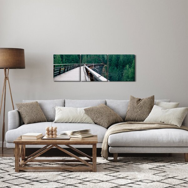 Kép - Híd a fák csúcsán (órával) (90x30 cm)