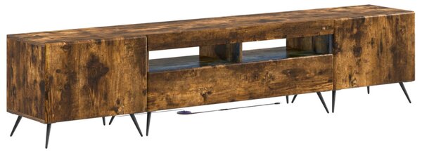 LED TV szekrény BREDA 3 db Füstös Tölgy Szerelt Fa