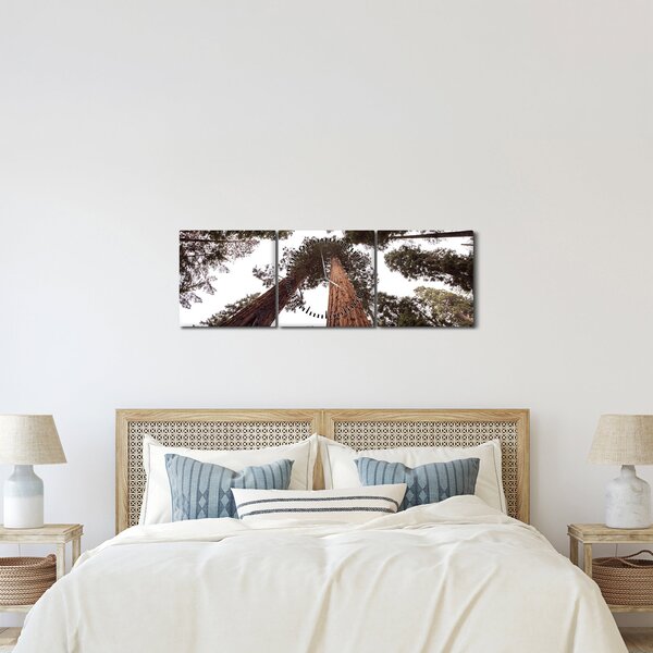 Kép - Kilátás a fák között (órával) (90x30 cm)