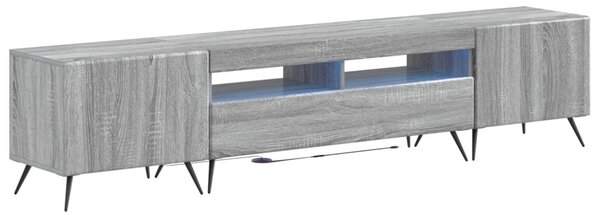 LED TV szekrény BREDA 3 db Szürke Sonoma Szerelt Fa