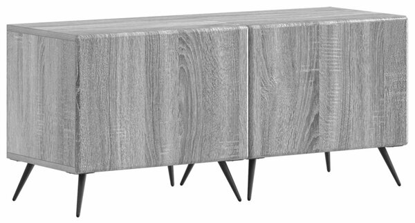 5 darabos LED TV szekrény Szürke Sonoma Szerelt Fa