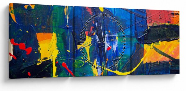 Kép - Absztrakció (órával) (90x30 cm)