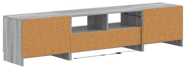5 darabos LED TV szekrény Szürke Sonoma Szerelt Fa