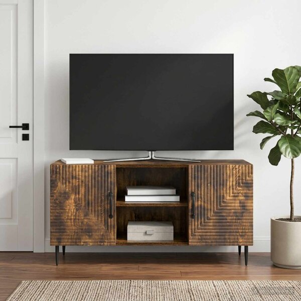 TV szekrény Füstös Tölgy 102 x 34,5 x 50 cm Szerelt Fa